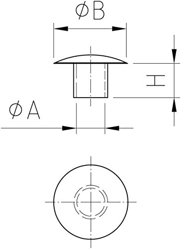 Lot de 10 manchons - 8/5 mm Blanc Capuchons boutons entre les trous de masquage pour répondre pour livindo entre les trous de 5 mm Cover