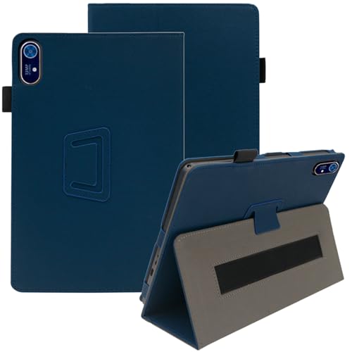 Haofun Coque Compatible avec Acer Iconia Tab P11, Housse Etui de Slim Léger avec Dragonne, PU Flexible Cover avec Multi-Angle Fonction Support, Bleu