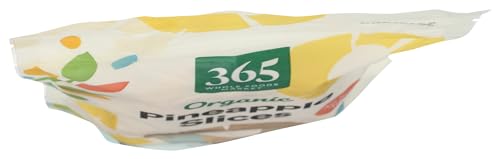 Image of 365 by Whole Foods Market, Organic Unsweetened Dried Pineapple, 8 Ounce (Pack of 2)