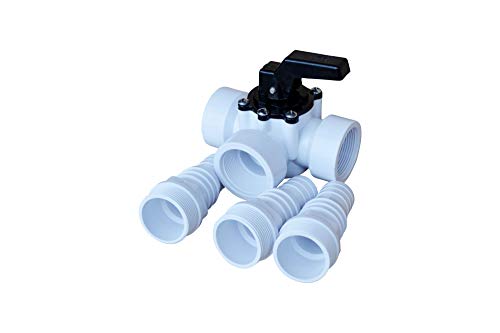 SPIRATO 3-Wege Ventil mit Tüllen Ø 32-38 mm