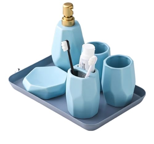 Organizador de baño de cerámica para decorar el lavabo de invitados 2