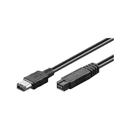 Wentronic FireWire+ kabel (9-biegunowa wtyczka na 6-biegunową wtyczkę) 1,8 m czarny