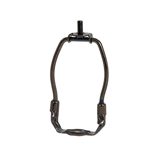 B&P Lamp® TINY 5 Inch Lamp Shade Harp Holder for Table and Floor Lamps, Antique Bronze Finish