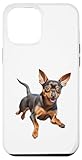 Installazione facile Miniatura Pinscher Minpin Min Pin cucciolo cane papà mamma energia Custodia per iPhone 12 Pro Max