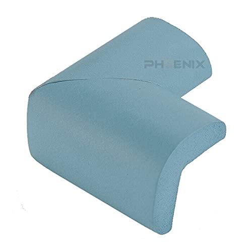 コーナーガード 4個セット クッション L字型 テーブル 机 角 ケガ防止 キッズ ベビー 高齢者 衝撃吸収 セーフティーグッズ コーナークッション 両面テープ 付 家庭 業務用 コーナーガードL型,ライトブルー