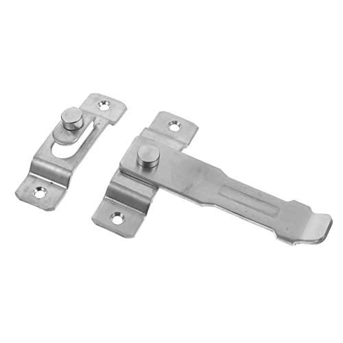 CUBTOL 5 peças de fechaduras de porta de aço inoxidável com fivela de porta para fechaduras de porta