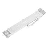 Omquot Cavo di Estensione Argb 3 X 8 Pin Maschi con Cavo di Alimentazione RVB Completo Femmina 345 Mm Flessibile