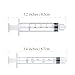 12Pack 3ML 5ML Plastic Syringe with Measurement Marks and Blunt Stainless Needle Tip Set (14 15 16 17 18 19 20 21 22 23 24 25 Ga), for Precise Glue/Paint/Oil/Epoxy Resin Application, Industrial Dispensing and Liquid Measuring
