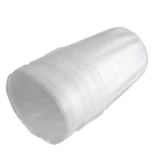 ANDRESLAD 40 Pezzi vaso da fiori in plastica trasparente infusore sottovaso piazza contenitori per semina vasi per semina piantare la coppa del vivaio tazza da vivaio bianca Riutilizzabile