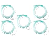 American Goods Nasal Oxygen Cannula Super Soft-Touch 4Ft Cushion Tip (1.2m) Standart Connector Crush Resistant Tubing for Adult Latex Free (5)