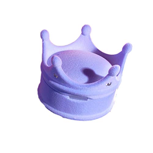 Preisvergleich Produktbild LiaoShaoQing Schmuckschatulle mit Prinzessinnen-Krone, für Ringe / Ohrringe, Hochzeits-Geschenk-Box