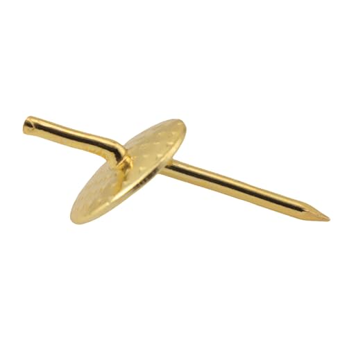 Image of 60pcs Plasterboard Flower Piece Nails Gold 20LB One-Step Hanger Quick & Easy Photo Frame Nails Hardware Hanging Clasps Nail Hooks