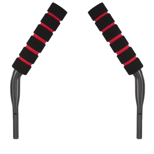 2Pcs Wheelchair Brake Extenders Anti-Slip Soft Wheelchair Handle Extenders Transport Chair Reclining Parts Chair Accessories for Elderly Disabled Handle Extension Wheel Chair Accessories (Black)