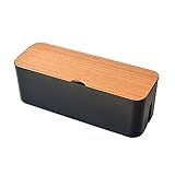 Greenstore Boîte de rangement pour câbles et protections contre les surtensions, cache les câbles en vrac derrière les téléviseurs, ordinateurs de bureau à domicile, centres de divertissement