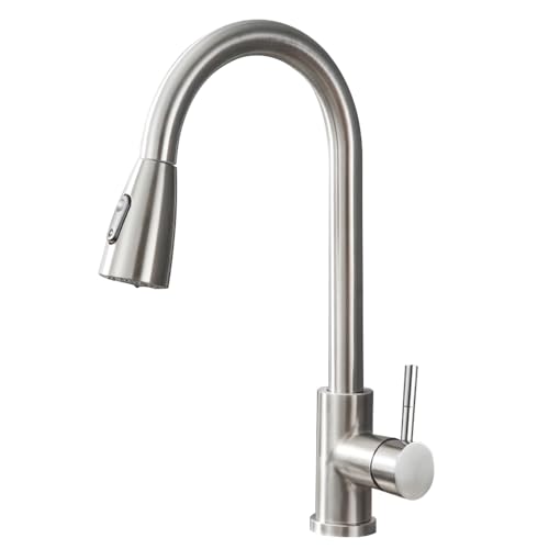 YESOP Torneira Cozinha Gourmet Misturador Monocomando Extensível Aço Escovado