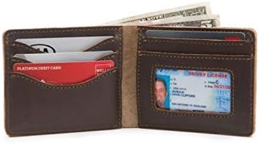 Saddleback Leather Co. Medium Full Grain Leather Bifold ID Window Wallet for Men Includes 100 Year Warranty