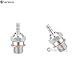 Chanmoo 2PCS 70117H Hot Glow Plugs No.3 N3 N4#3#4 Spark Nitro Engine Parts Replace OS for Traxxas Losi HPI Redcat HSP Himoto RC Car Truck Buggy (N3)