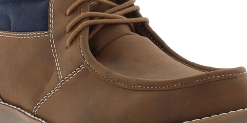 Image of Weatherproof Vintage Mens Chester Faux Leather Chukka Boots Tan 12 Medium (D)