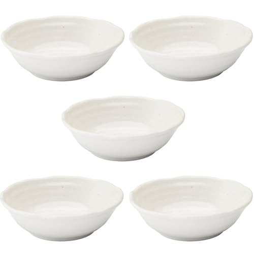 美濃焼 「 粉引釉 」 食器セット 5個 小鉢 取鉢 中鉢 直径約14cm 電子レンジ 食洗機対応 日本製 564638