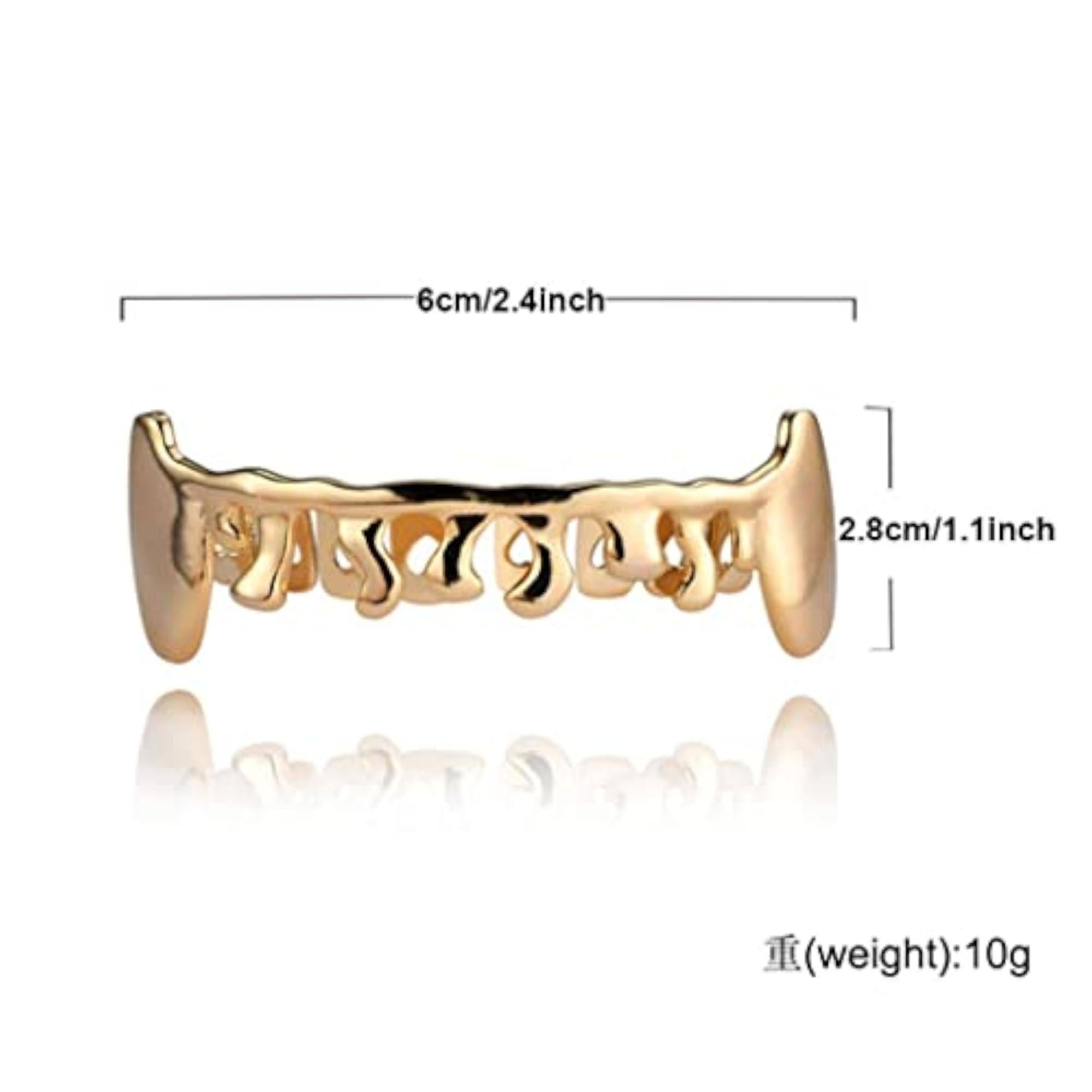 Glossy Hip Hop Teeth Grills Hollowen Accessory