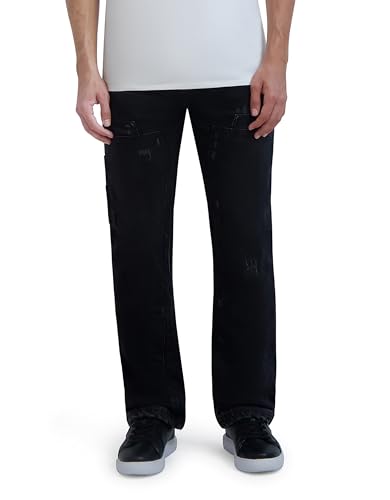 KARL LAGERFELD Men's Distressed Carpenter Denim Pant2