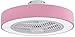 Ventilateurs De Plafond Avec Lumières Plafonnier Led 72W Lampe Ventilateur Moderne Chambre Plafonnier Ultra Dimmable Avec Télécommande Plafonnier Salon Salle À Manger Rose