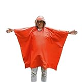 Generisch Thermo-Regenponcho – Universalgröße, wasserdichte -Folie...