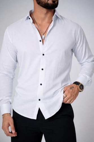 Image of Foomer Green Paisley Printed Opaque Party Shirts