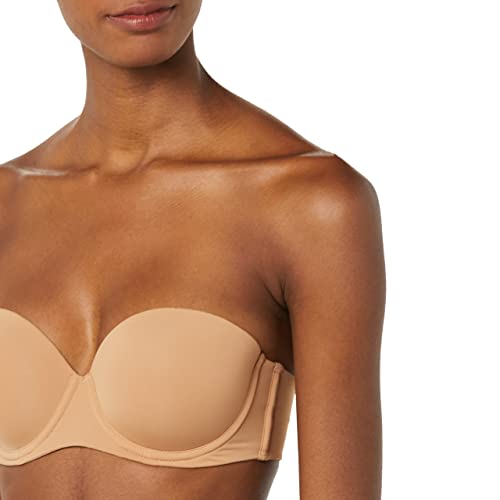 Amazon Essentials Women's Strapless Microfiber Bra, Dark Taupe, 36Dd #TOP4