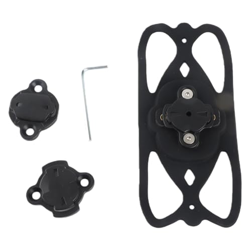 Hamwesh Silicone Bike Phone Holder Shockproof Universal Mount for Bicycle Motorcycle Scooter Handlebar, Arm Clamps Stretchy Web Compatible Smartphones Up to 7", Quick Install ToolFree