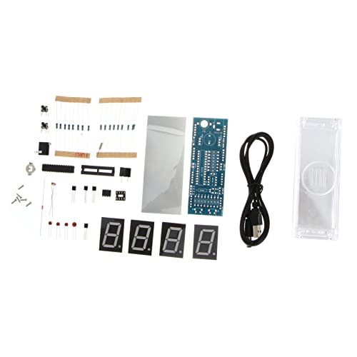 Alipis 1 Juego Reloj DIY Scm Condujo Reloj Led Reloj Inteligente Electrónico Motorizado Gran Reloj Digital Kit De Reloj Mecanismo Reloj De Pared Led Reloj Despertador Inteligente Green