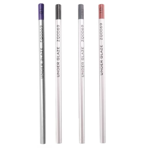 Putiqcher 4Pcs Underglaze Pencils Underglaze Pencils for Pottery Underglaze Pencil Underglaze Pencil for Pottery B