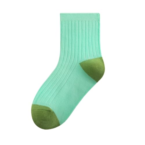 's leisure comfortable double needle combed cotton student socks