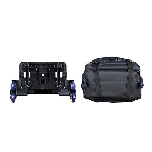 Rolling Backpack Trolley Schoolbag for Boy and Girl Wheels Bags (Black)4