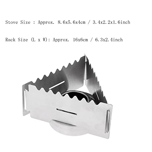 Spirit burner ultralight à alcool et son support de cuisson pliable - 6