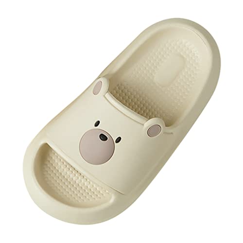 Cloud Slides for Kids Boys Girls Summer Cute Bear Slip On Slide Sandals Comfort Non-Slip Soft Sole Bathroom Slippers