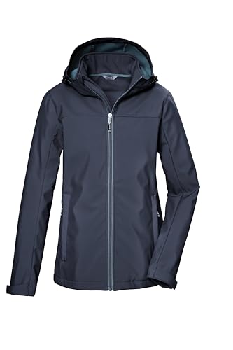killtec Damen Softshelljacke/Outdoorjacke mit Kapuze KOS 102 WMN SFTSHLL JCKT, nachtblau, 40, 42804-000