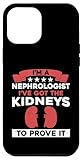 Hülle für iPhone 14 Pro Max Lustiges Nephrologe Humor Outfit Nierenspezialist