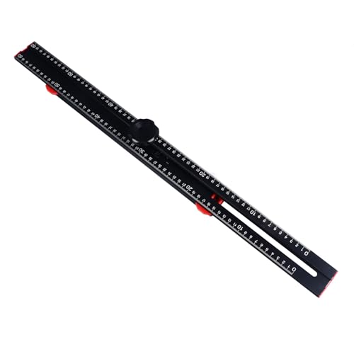 Règle en T en aluminium noir flexible élimine les tracés de travers sur plan