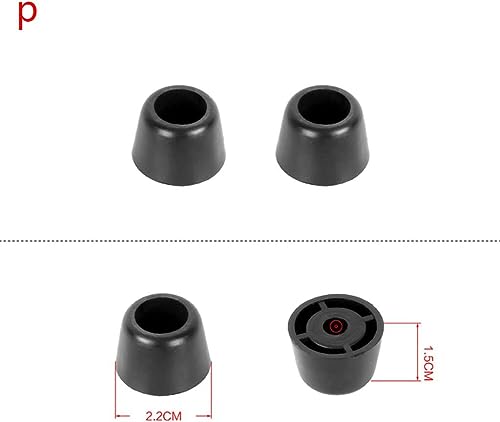 Image of Plastic Black Stud Feet Pads for Luggage, Suitcases, and Bags with Stand