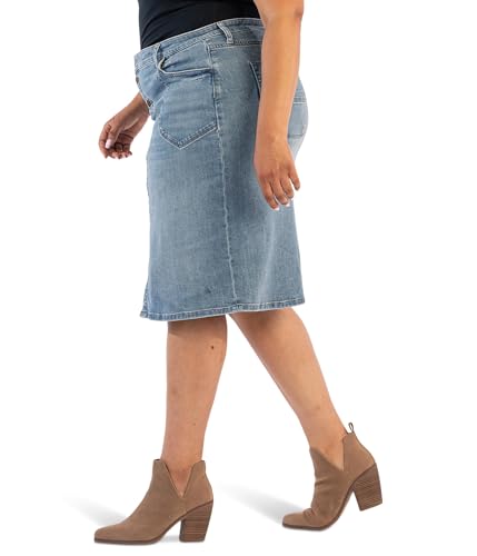 KUT from the Kloth Women's Plus Rose Skirt Button Front3