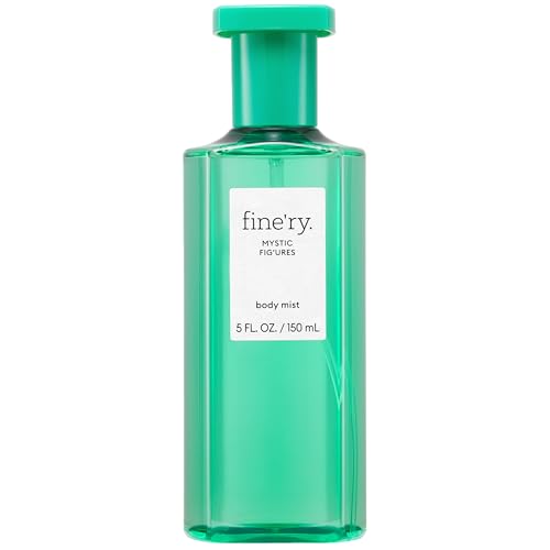 Image of Fine'ry Green Fresh Fig Hair + Body Fragrance Mist Spray for Women, Mystic Fig'ures - Woody Long Lasting Skin Scent with Fig, Salted Sage, Iris, Sandalwood, Body Spray, Vegan (5 Fl Oz)