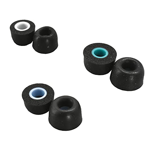 Dekoni Bulletz Replacement Earbud Tips | Memory Foam Ear Tips for Beats, JBL, Sony, and More TWS Ear Buds (Variety Pack)