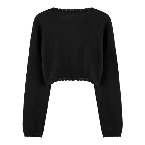 BlackButterfly Girls Long Sleeve Knitted Childrens Kids Bolero Shrug2