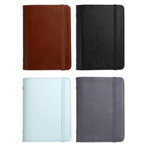 MINGLEA Size Binder Planner Notebook with Elastic Strap and 80 Sheets 5-Rings PU Binder Journal for Daily Note Taking PU Leather Notebook - Image 8