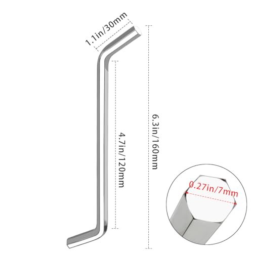 2 Pcs Garbage Disposal Wrench, Garbage Disposal Allen Wrench Tool Compatible with InSinkErator Garbage Disposal for Unjam Kitchen Sink Food Garbage Disposal Garbage Disposal Repair