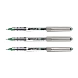 Tinta Super INK UNI-BALLL - Lote de 3 bolígrafos de tinta líquida EYE UB157 punta media, 0,7 mm, color verde