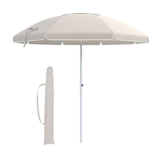 Parasol en aluminium de 2,2 m CLSDRZC idéal pour vos pique-niques et plages