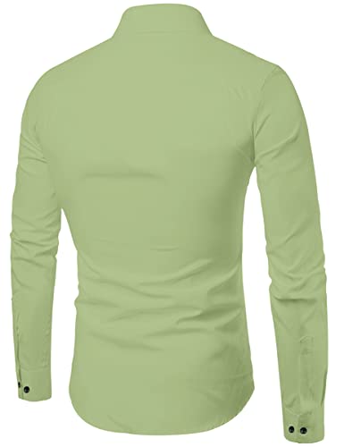 Image of Men's Solid Cotton Regular Fit Full Sleeve Collared Neck Casual Shirt for Men Stylish Latest, Formal