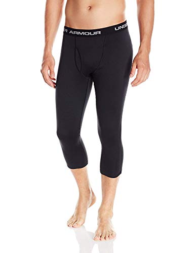 Under Armour Men's UA Base 2.0 3/4 Leggings Black/Steel SM X One Size